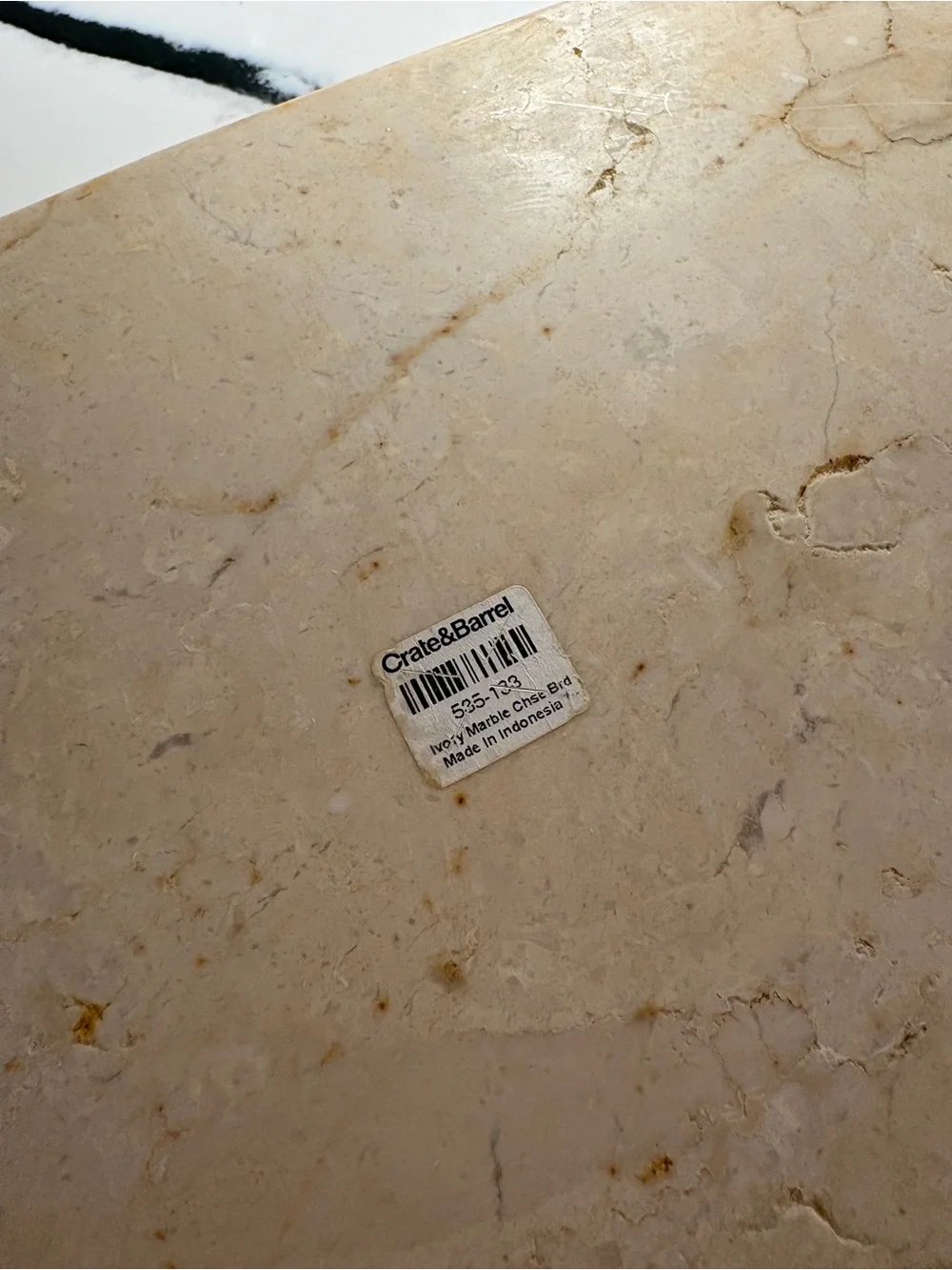 Crate&Barrel marble slab