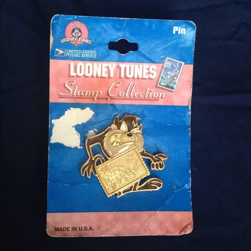 USPS Looney Tunes Stamp Collection Taz Pin