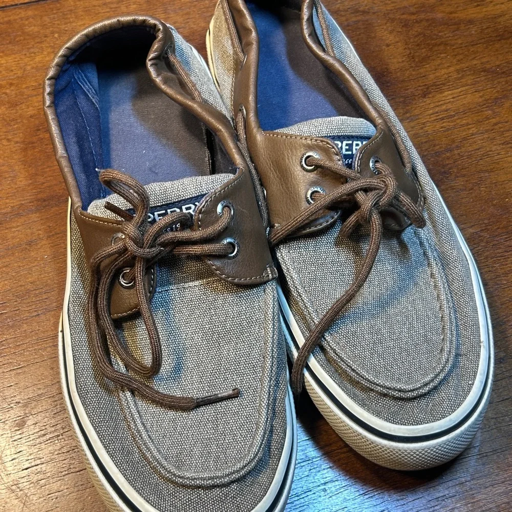 Sperry Men's Brown and Gray Boat Shoes