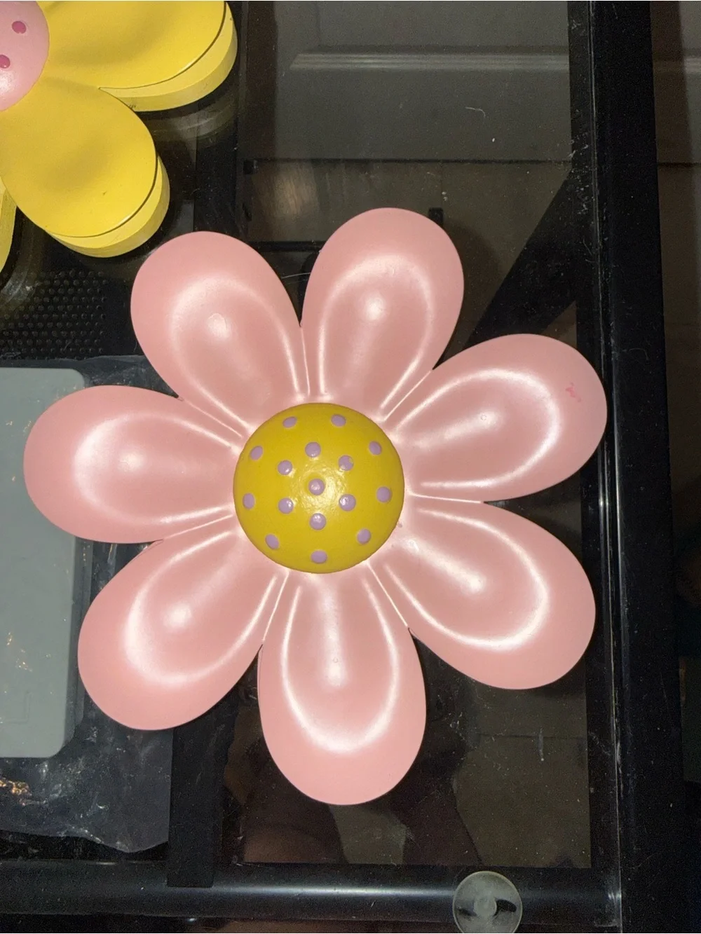 Home Interiors Yellow, Pink & Lavender Metal Flower Wall Decor