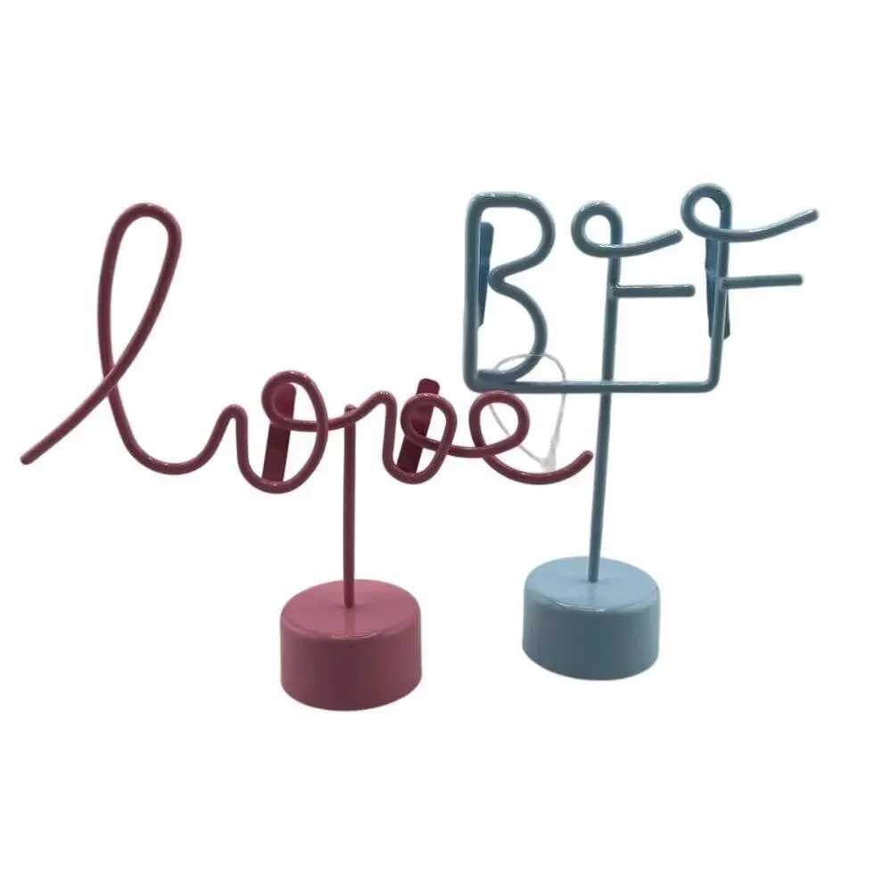 Love BFF Picture Holder Painted Pink Blue New