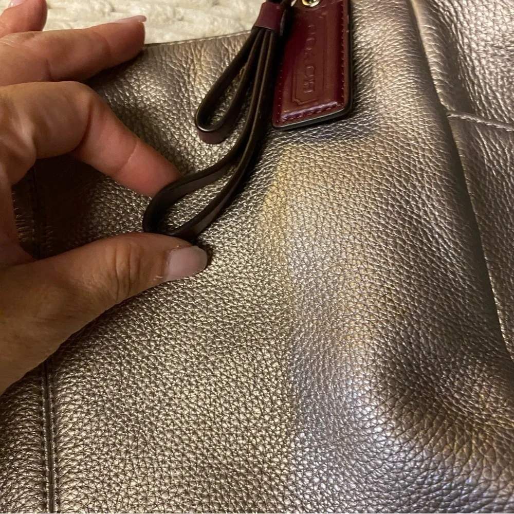 Coach vintage pebble grain leather bag