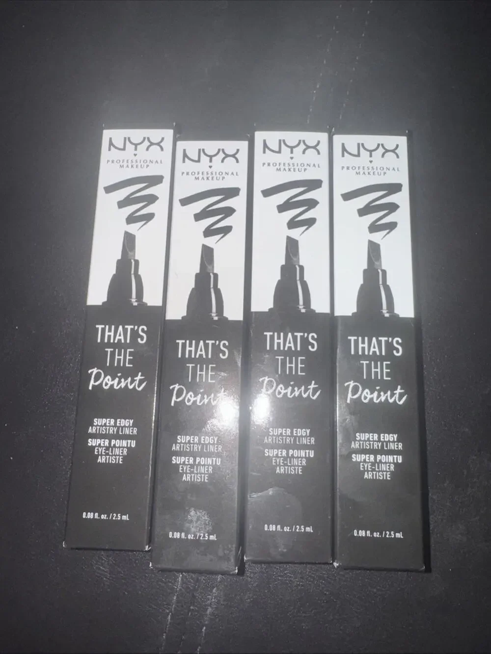 NYX That's The Point Liquid Eyeliner Super Edgy 4 PACK TTPE02 Black