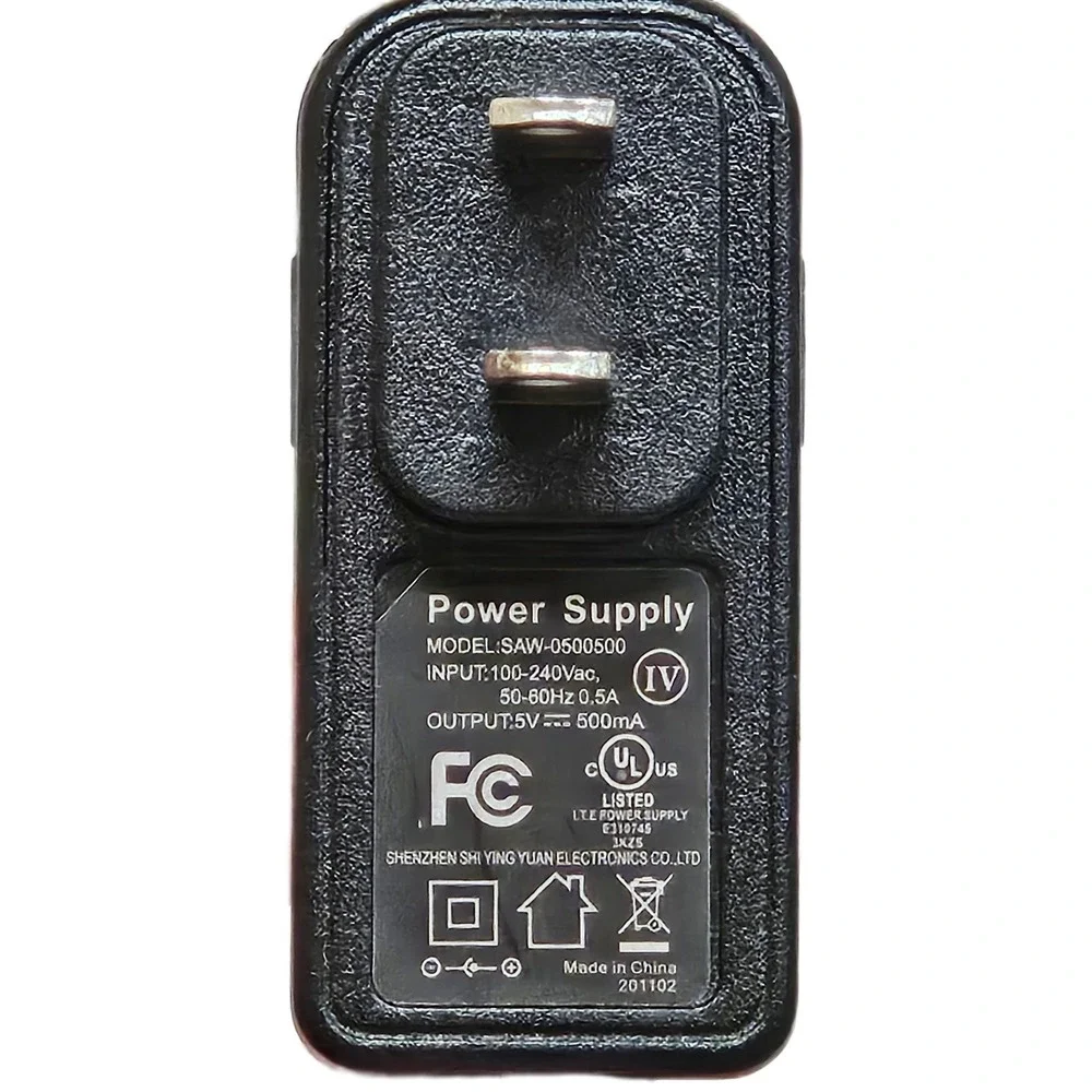 Universal Power Supply‎ Adapter SAW-0500500 5V 0.5A 100 240V AC to DC Charger