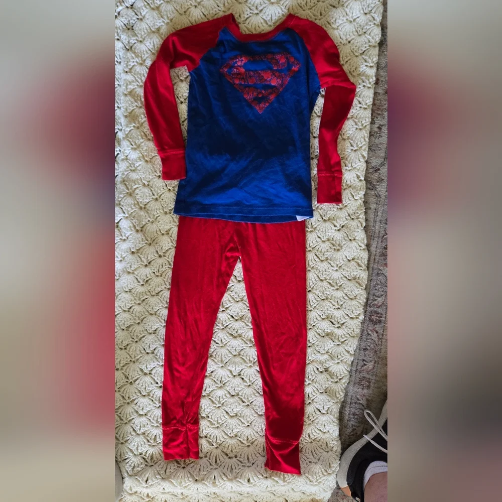 GAP Boy's Kids Pajama Set - Red and Blue Superman DC