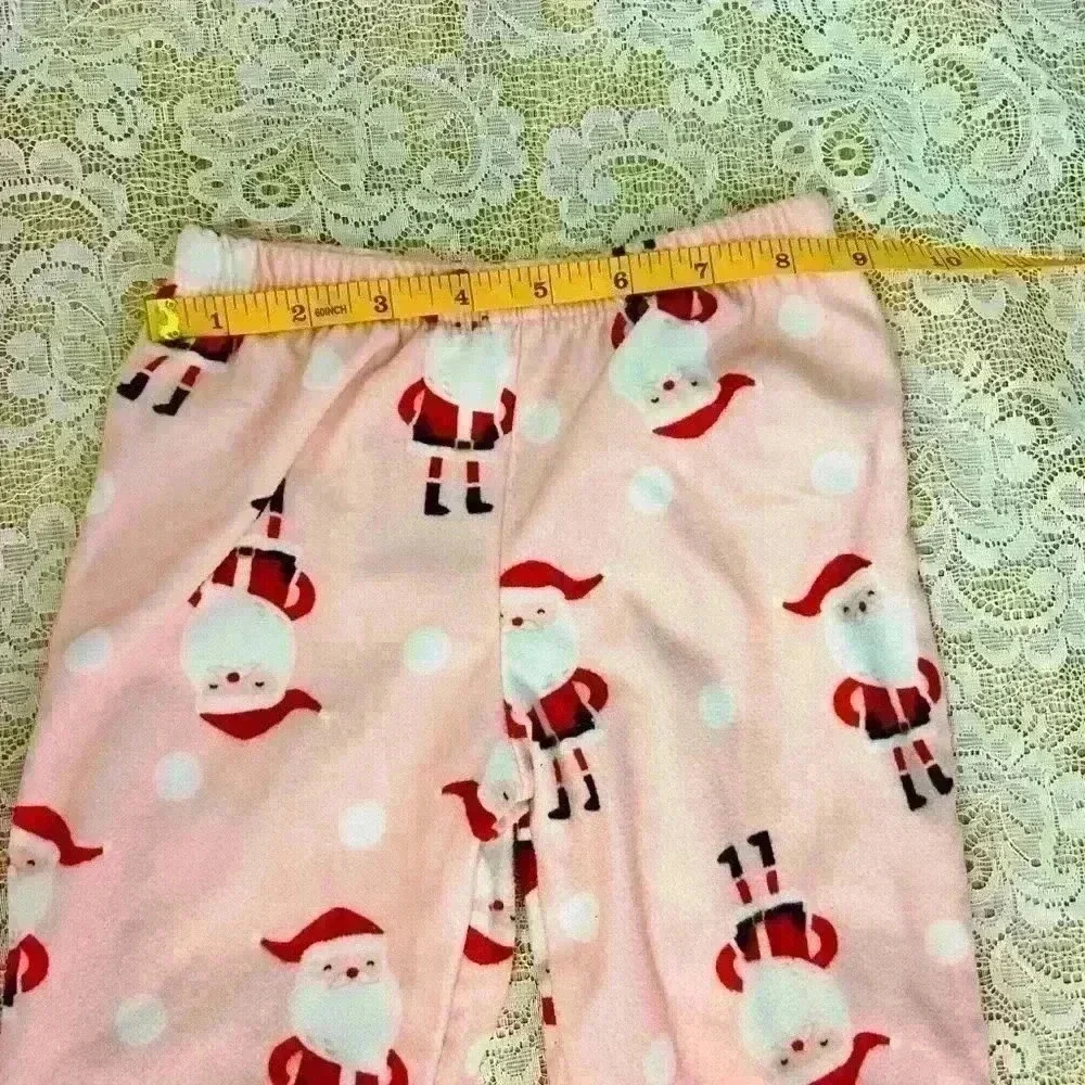 Carter’s Just For You Santa Christmas Pajamas 12 M Pink