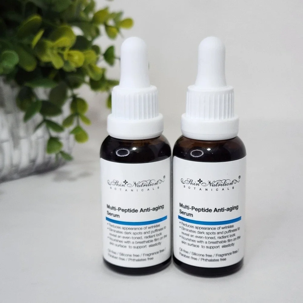 Skin Nutrition Botanicals Multi-Peptide Anti-Aging Serum 1 fl oz/30mL - Lot of 2