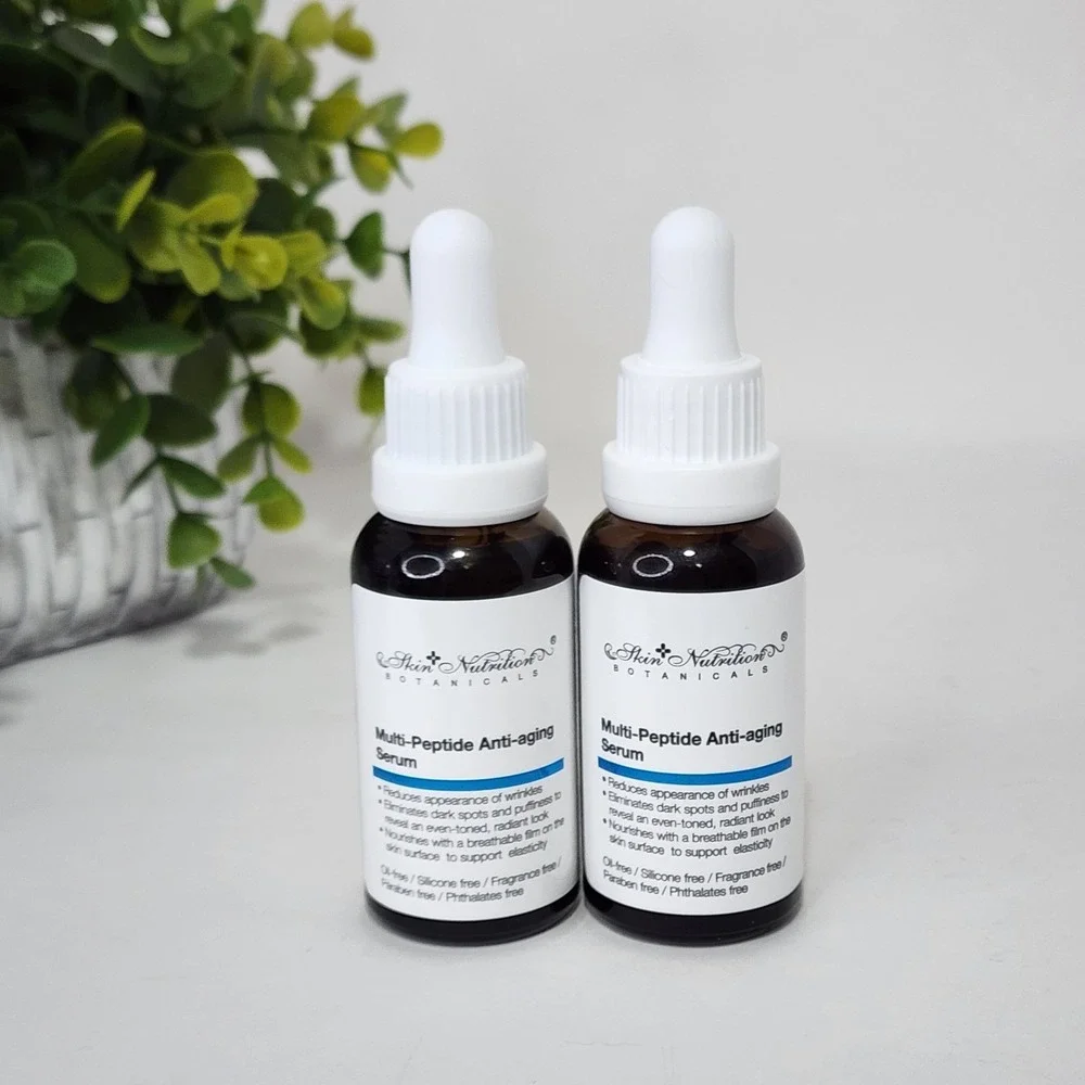Skin Nutrition Botanicals Multi-Peptide Anti-Aging Serum 1 fl oz/30mL - Lot of 2