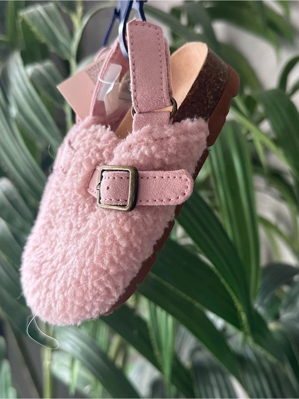 Baby GAP Pink Fuzzy Baby Clogs Size 5/6 toddler New with Tags