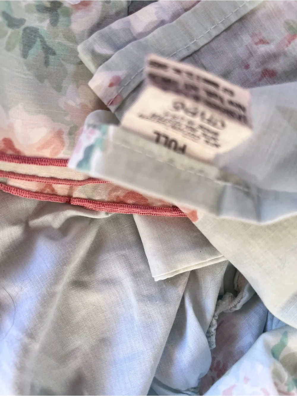 Vintage J.P. Steven’s Floral ruffled Lace Full Sheet Set