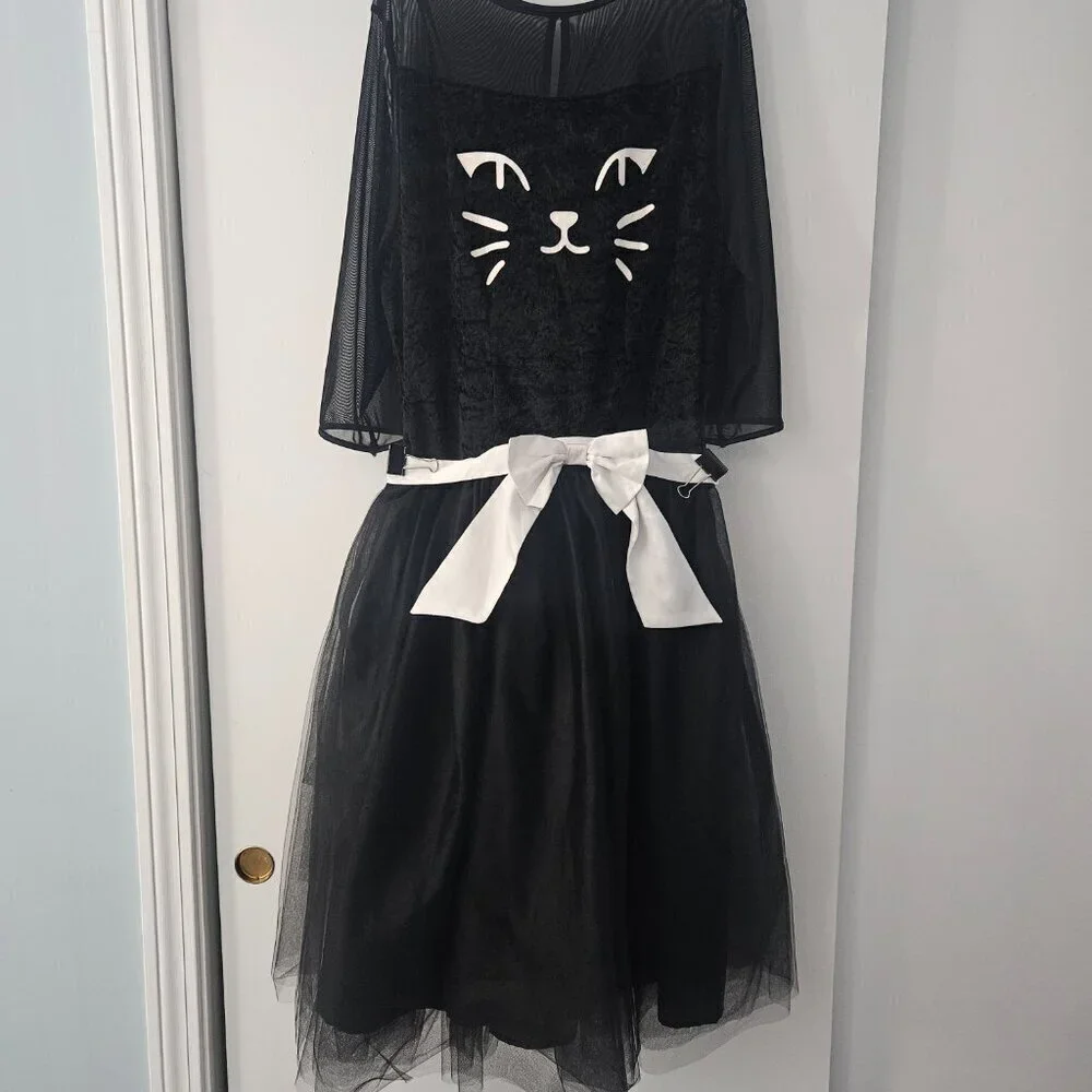 Chasing Fireflies Halloween Black Cat Costume - 12/14 (brand new)
