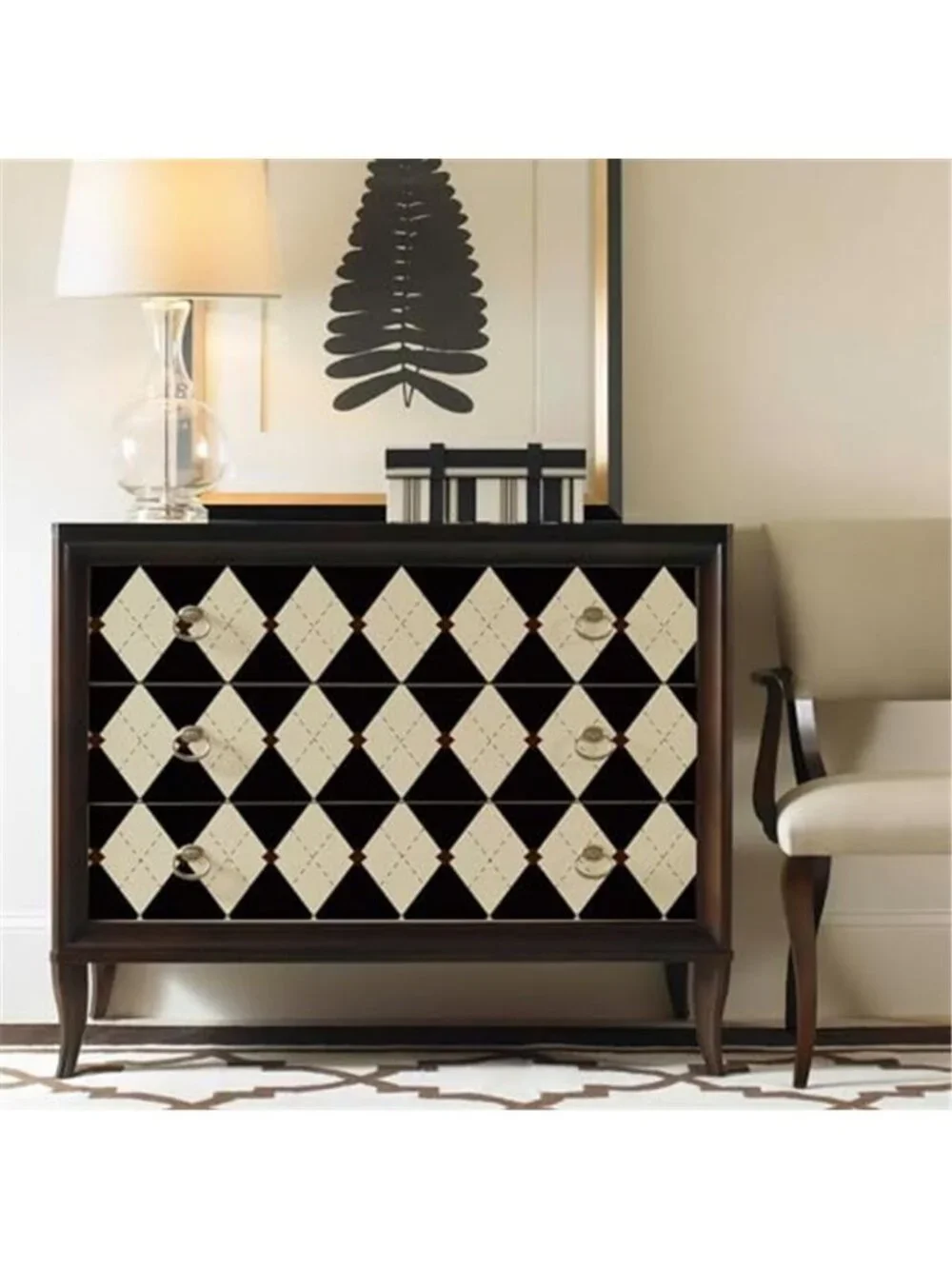 Peel Stick Plaid Wallpaper Removable Contact Paper Vintage Self Adhesive Decor