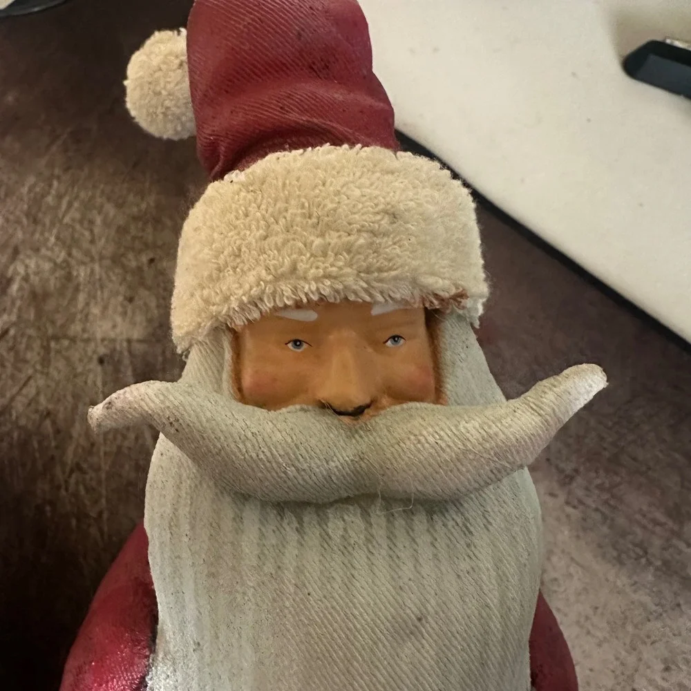 Target Santa Figurine Medium Red Vintage 2001 Christmas Decor Toy Bag