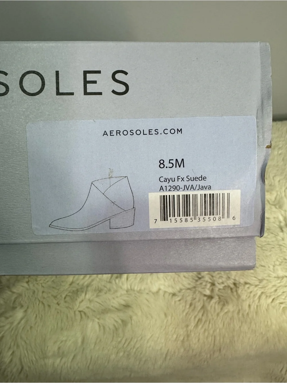 AEROSOLES Chocolate Suede Slip-On Ankle Booties