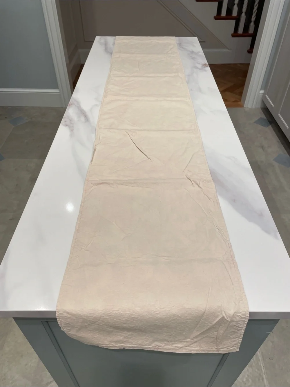 Pottery Barn Red Floral Table Runner - Home Dining