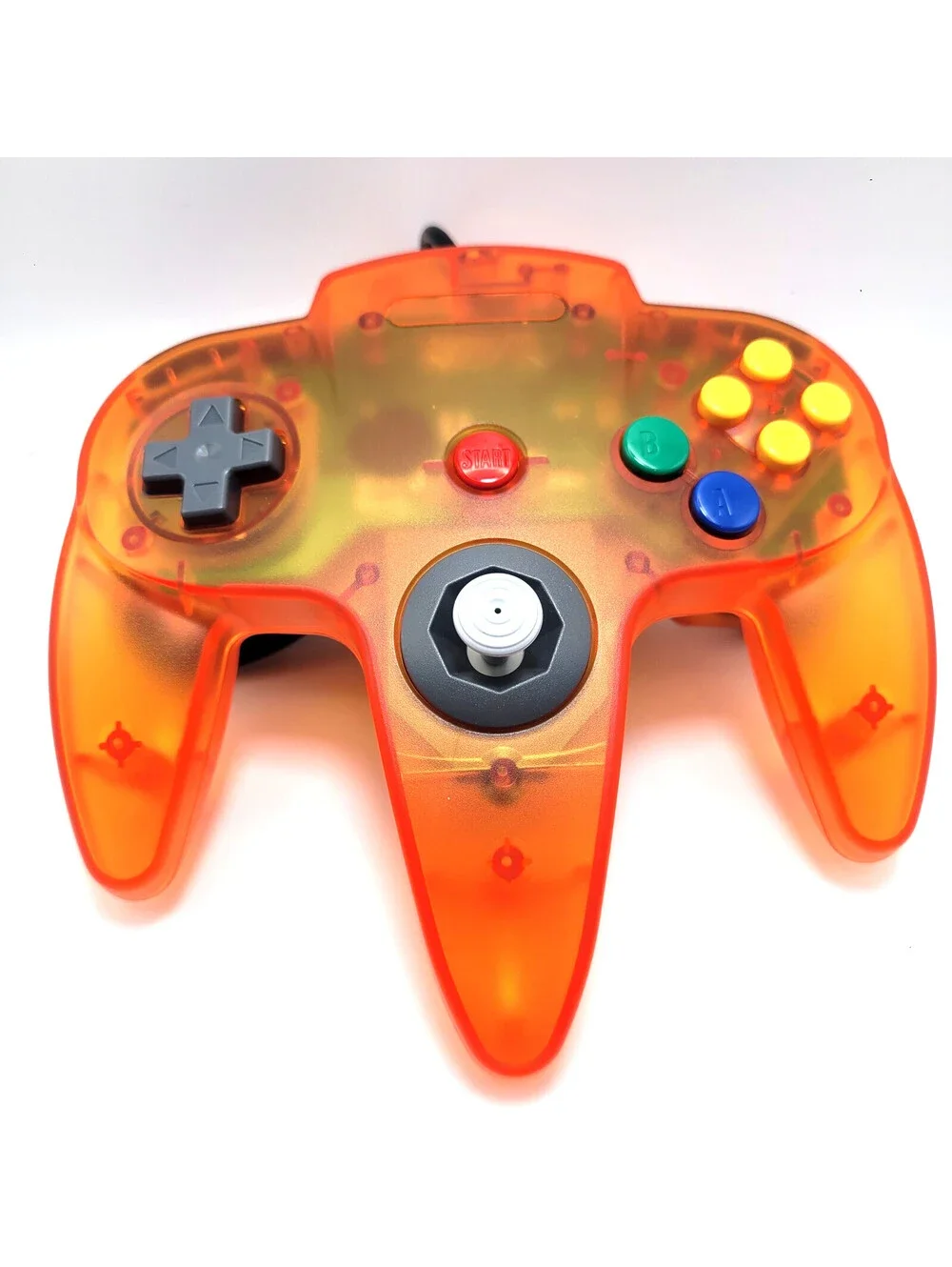 Nintendo 64 Wired Controller for N64 - TeknoGame® - Fire Orange - NEW IN BOX!