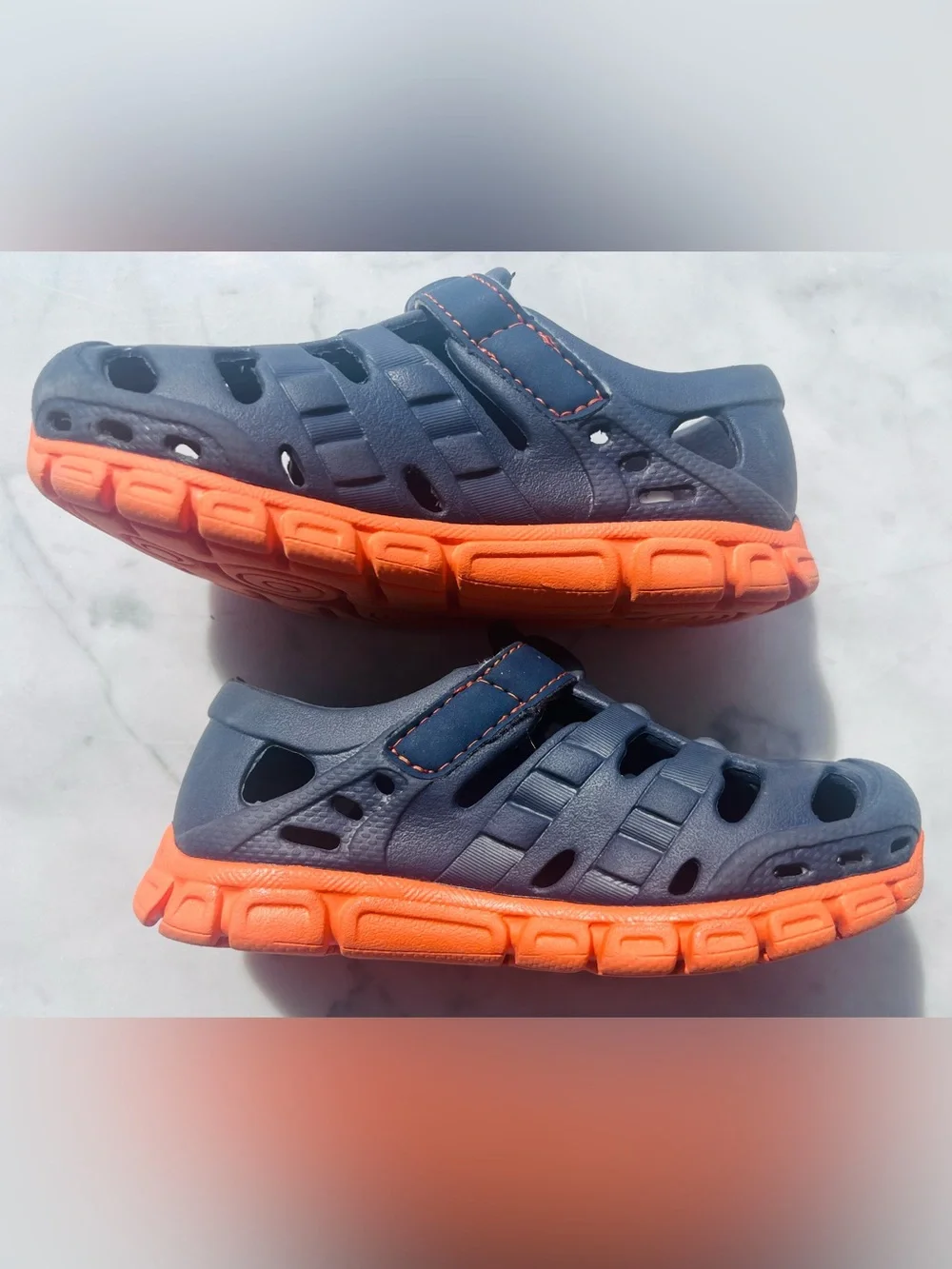 Stride Rite navy orange