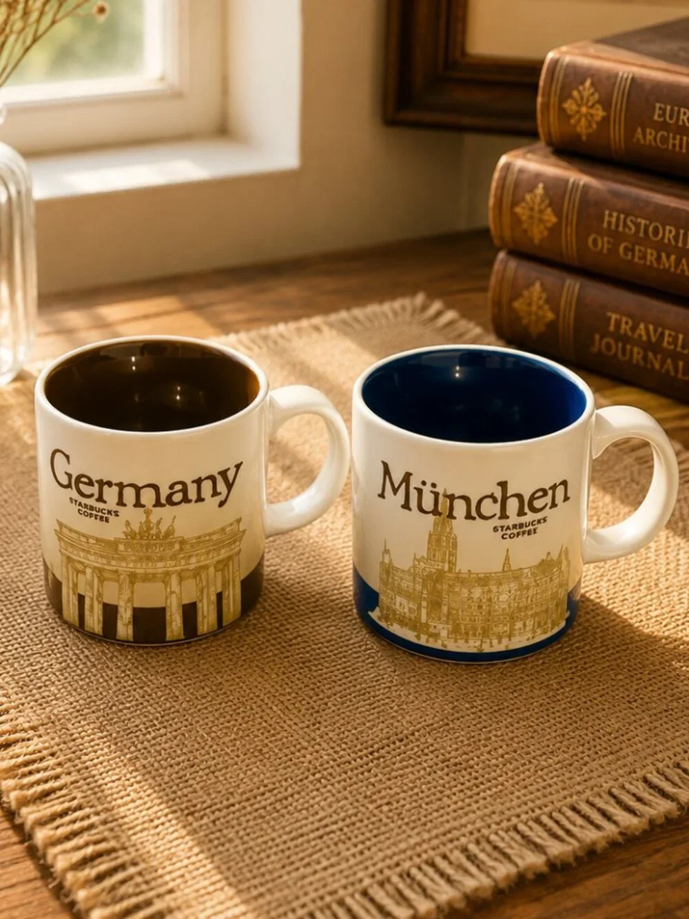 Vintage Starbucks Collector Series Munchen and Germany Mug Set
