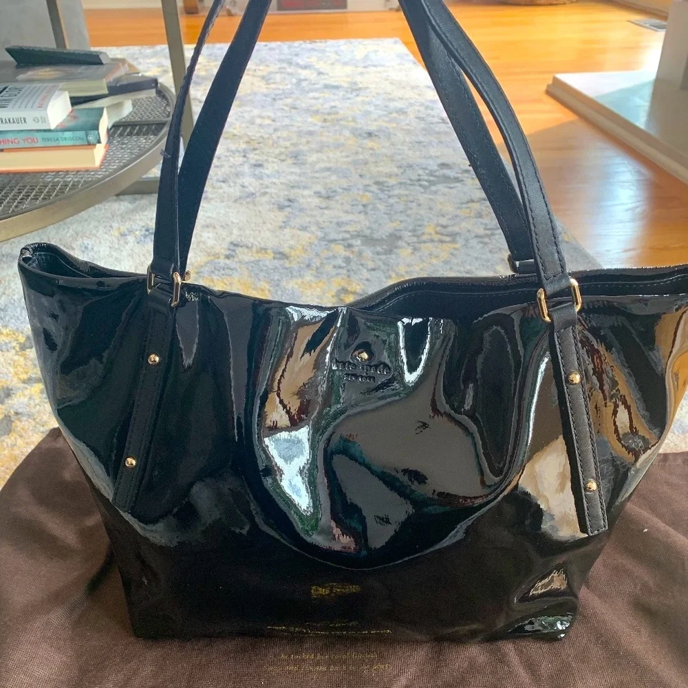 kate spade Black Patent Leather Tote
