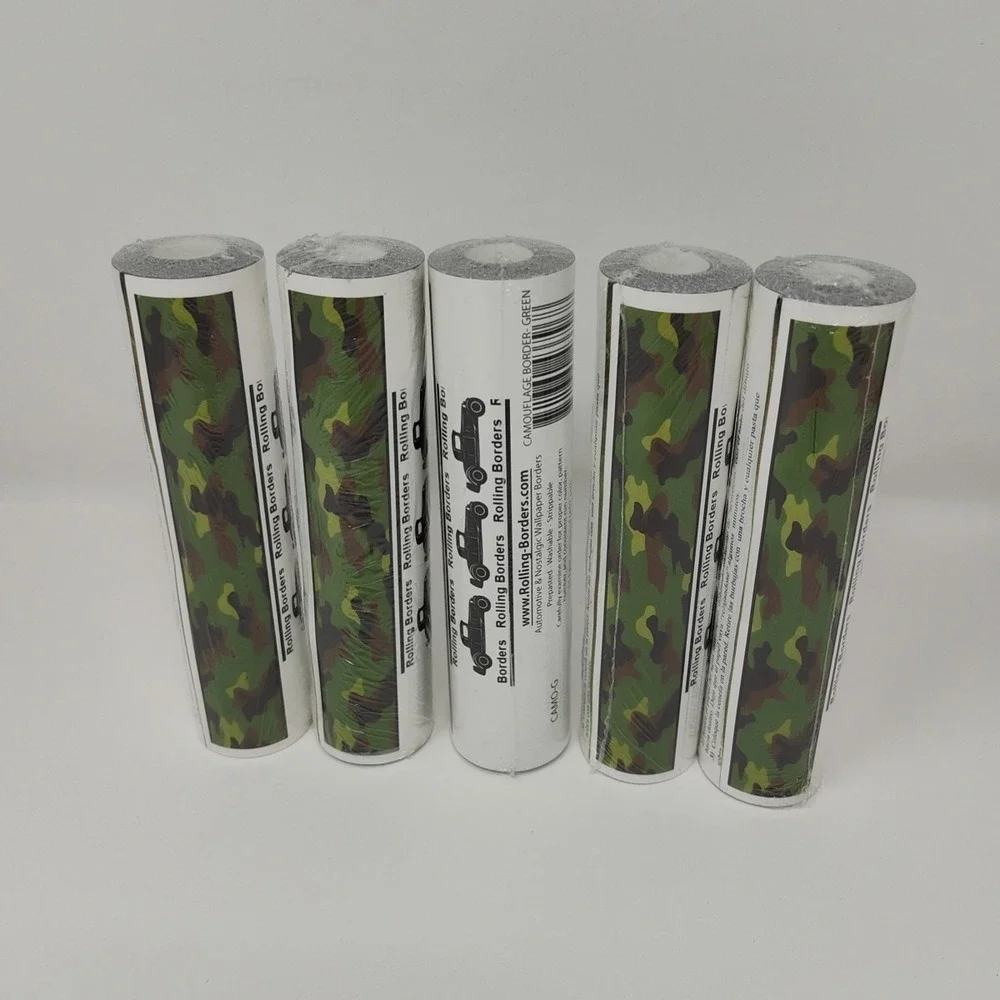 Wallpaper Border Prepasted Washable Camo Camouflage 6