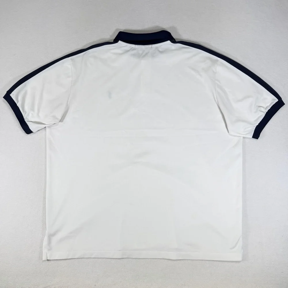 Polo‎ Ralph Lauren Mens Golf Polo Shirt Moisture Management Logo White Blue XL