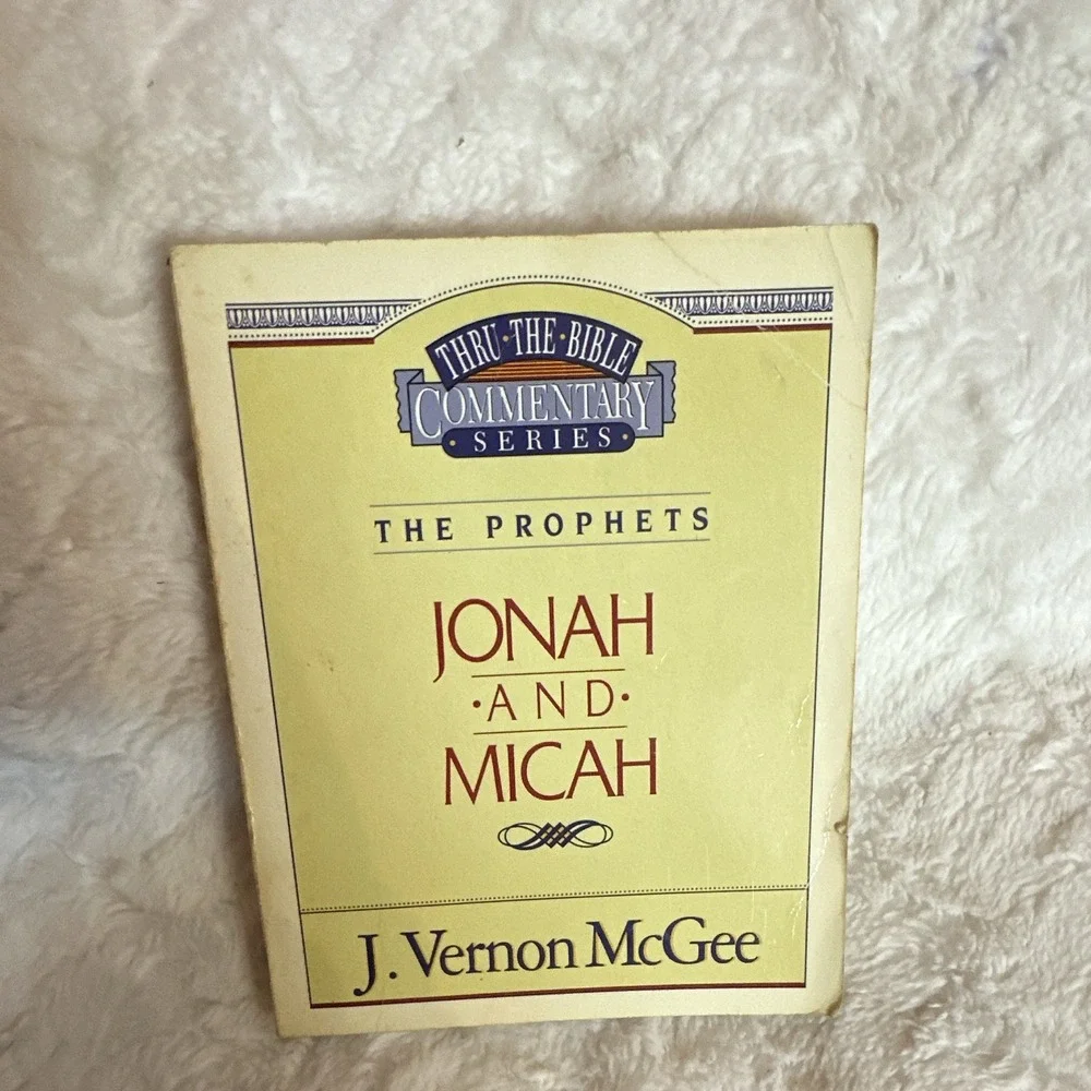 J. Vernon McGee Thru-the-Bible Commentary Jonah and Micah PB Inscribed