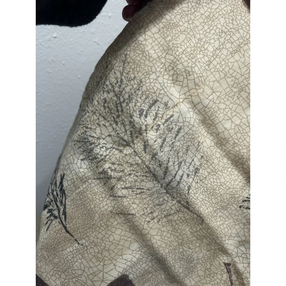 Vintage Springs Brand Leaves fall nature Flat Sheet Full Size‎ Plus Pillow Sham