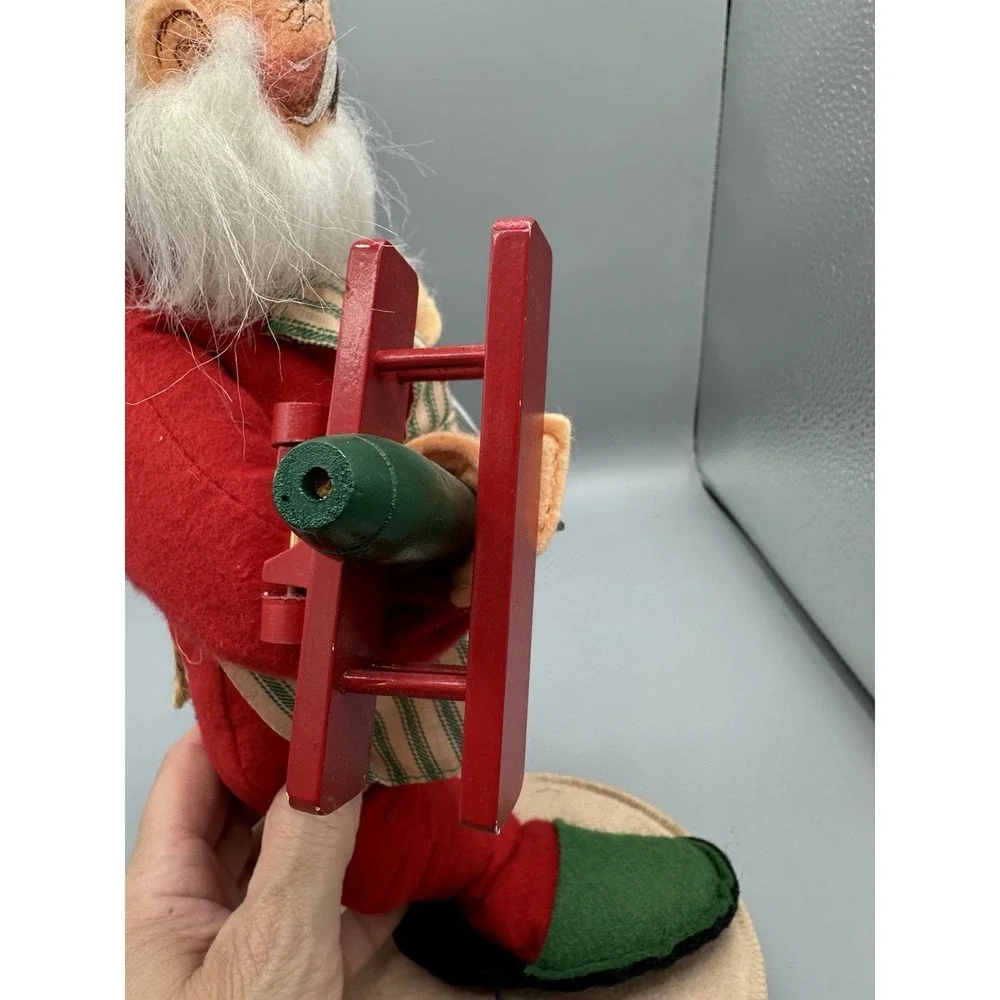 Annalee Dolls fabric santa appreciate