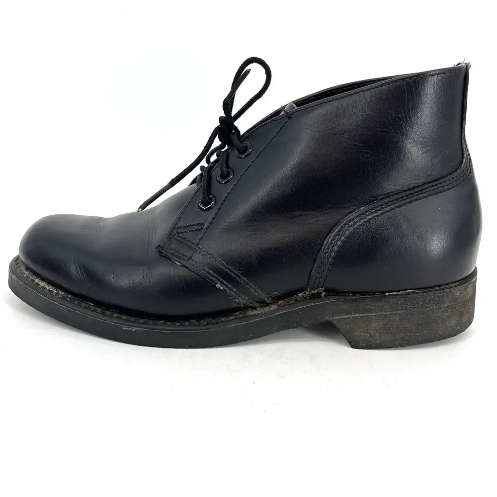 Biltrite Men's Steel Toe EH Chukka Work Leather Black‎ Ankle Boots Sz 5.5W