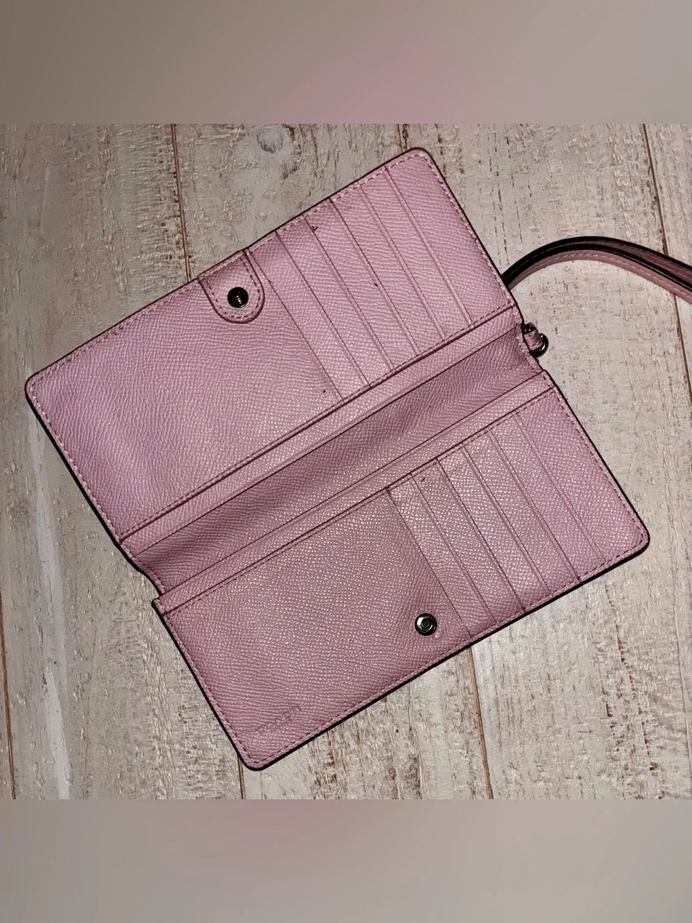 Coach Leather Wristlet Wallet