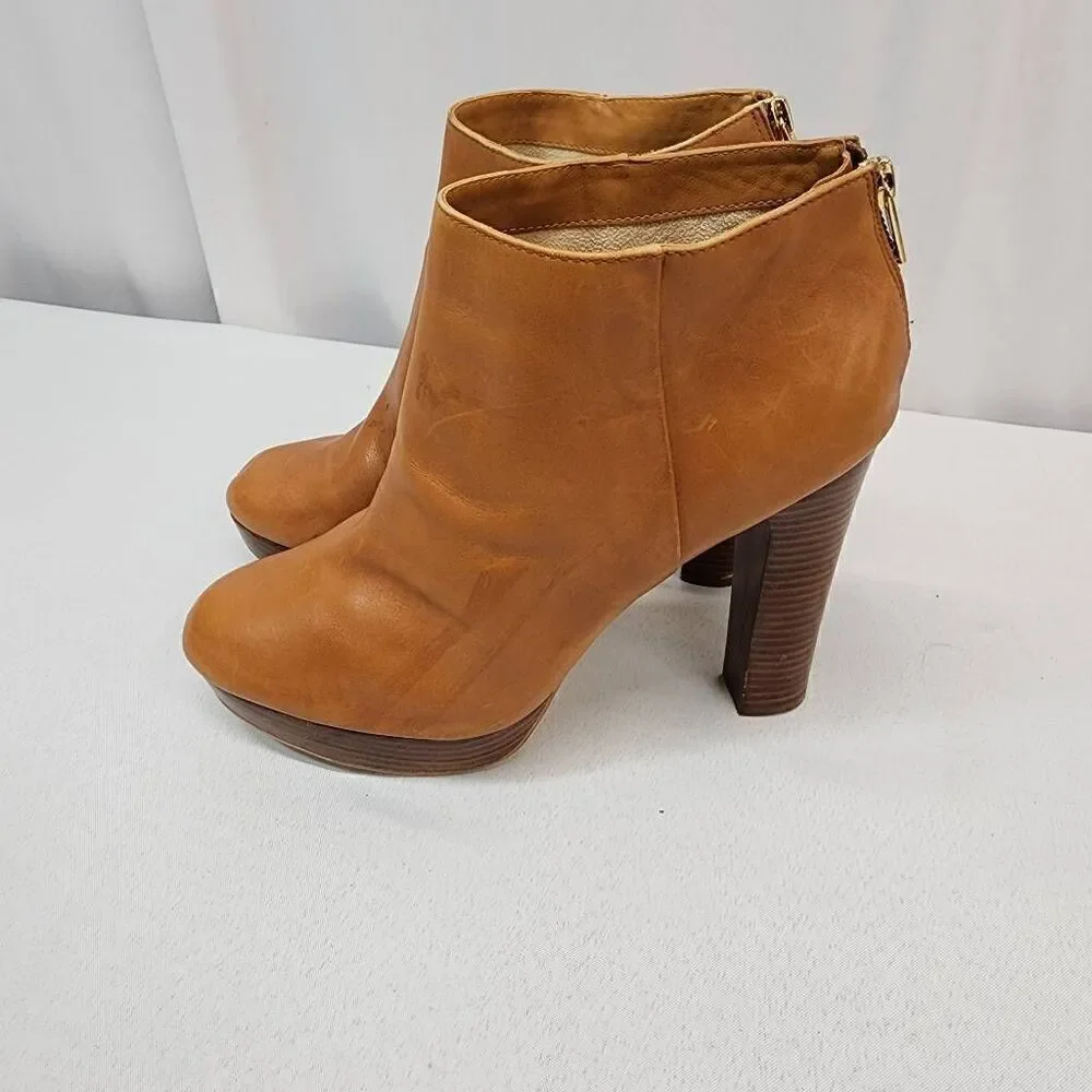 Michael Kors Size 10 Women's Leather Ankle Booties Lesly 5