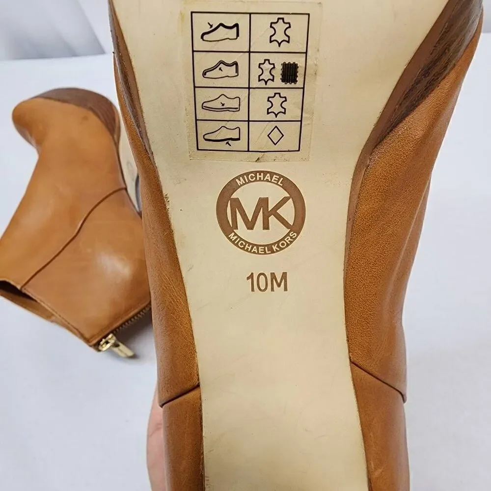 Michael Kors Size 10 Women's Leather Ankle Booties Lesly 5