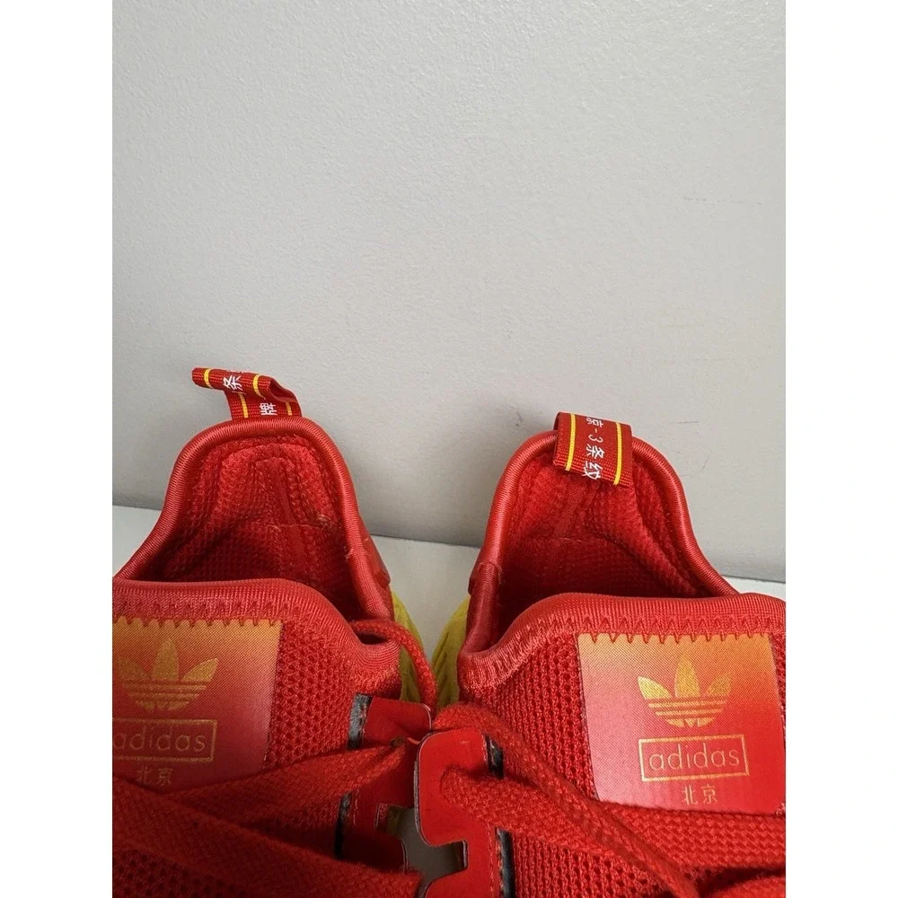 Adidas NMD‎ R1 Beijing China Red Yellow Running Shoes FY1262 Men's - Size 8