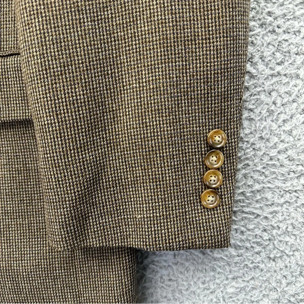 Saddlebred‎ 100% Lambswool Blazer Sport Coat Jacket Houndstooth Academia Men 44R
