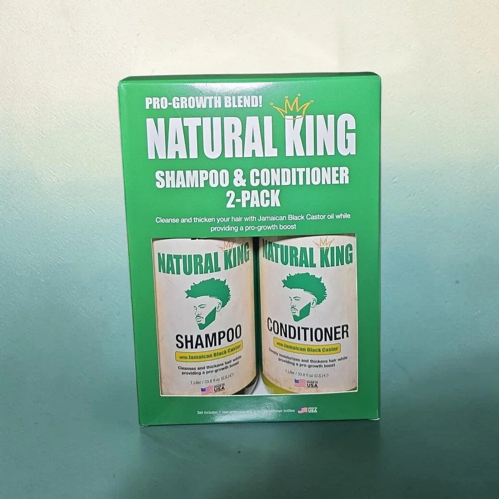 Natural‎ King Pro-Growth Shampoo Conditioner 2-Pack Jamaican Black Castor Oil
