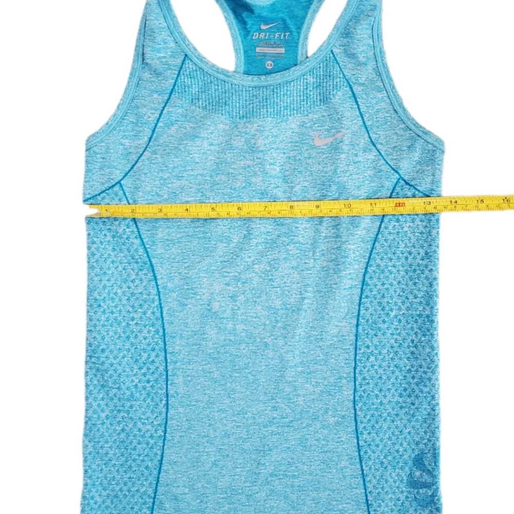 Nike Dri-Fit Women's Teal‎ Seamless Run Workout Racerback Tank Top XS
