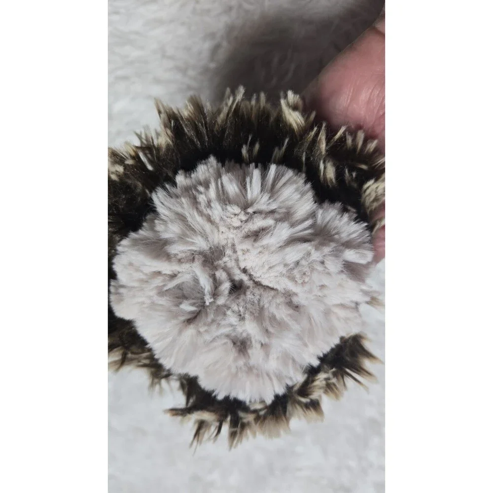 Pandemonium Seattle Brown Faux Fur Fingerless Texting Gloves & Mittens One Size