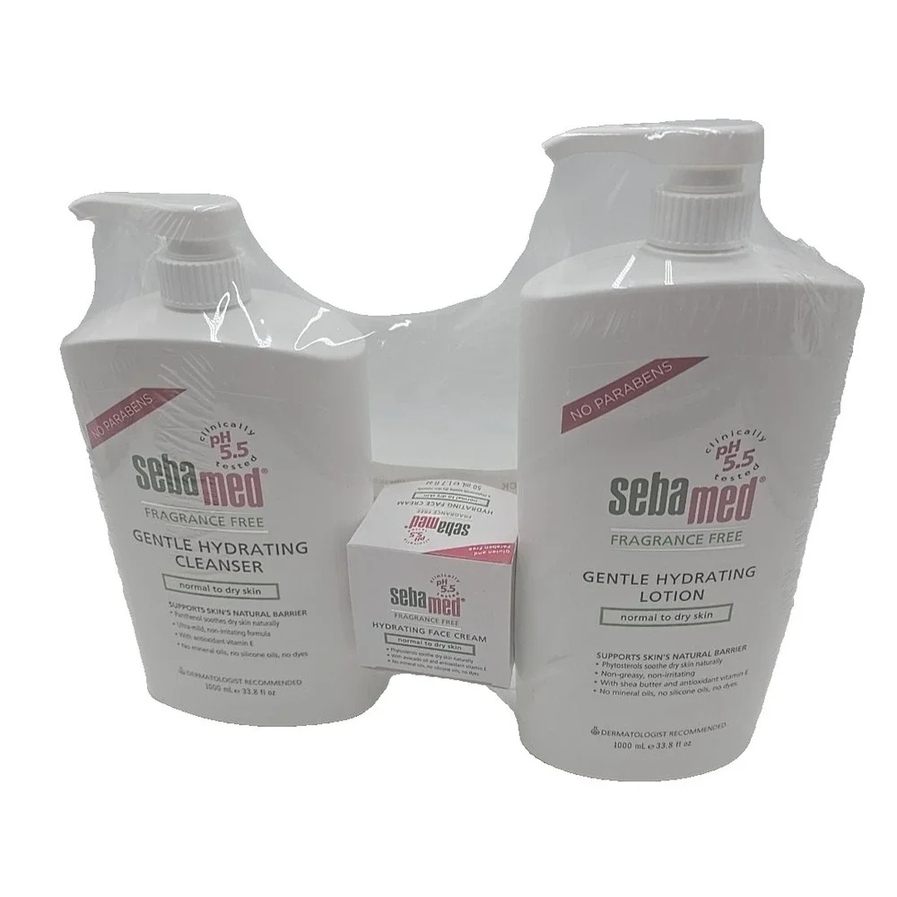 SebaMed Fragrance Free Lotion‎ Cleanser & Face Cream Normal to Dry Skin