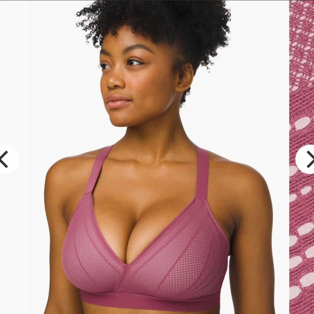 Lululemon Awake to Lace Bra Pink Plumful Purple / Smoky Blush Size 32B - W2AQVS