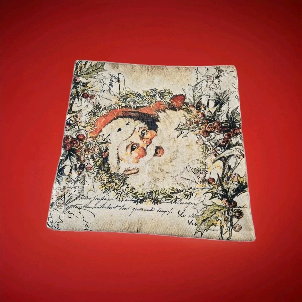 Set Of 2 Decor Christmas Pillow Cases Both 17.5