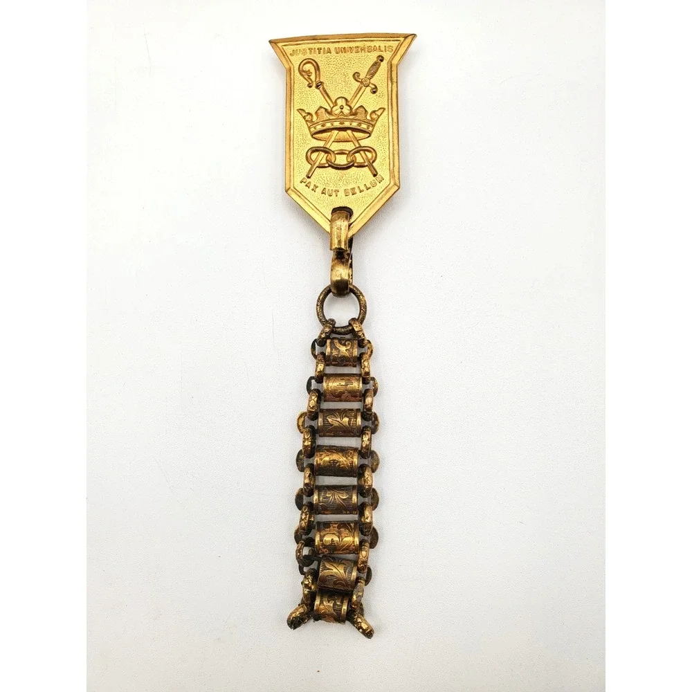 Vintage Knights of Pythias Uniform Badge Fob Rank Sword Hanger Fraternal