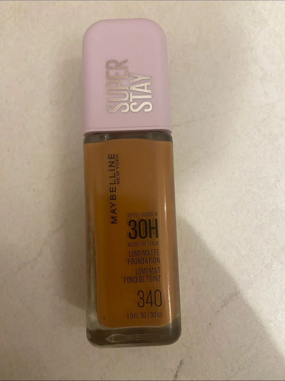 Maybelline Super Stay Lumi-Matte Foundation - 340 Warm Tan with Pink Cap