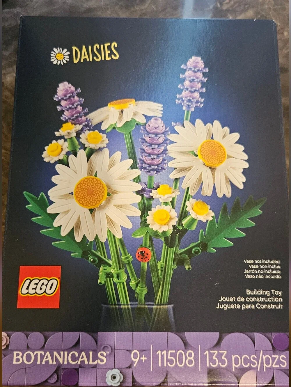 LEGO White & Purple Daisies and Lavender Faux Floral Arrangement