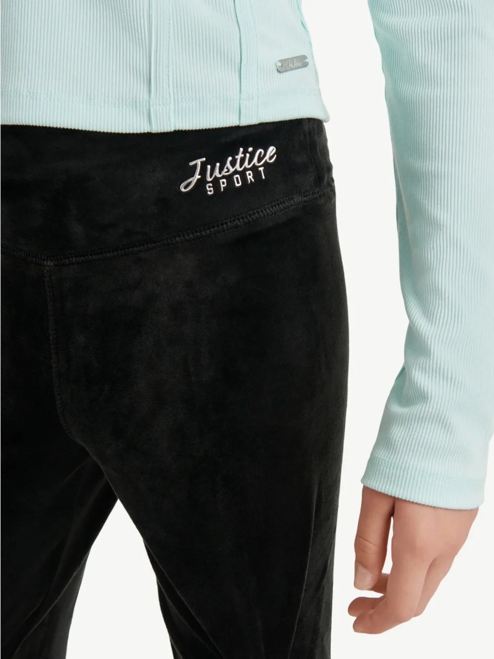 Justice Girls Velvet Legging Size: L NWT