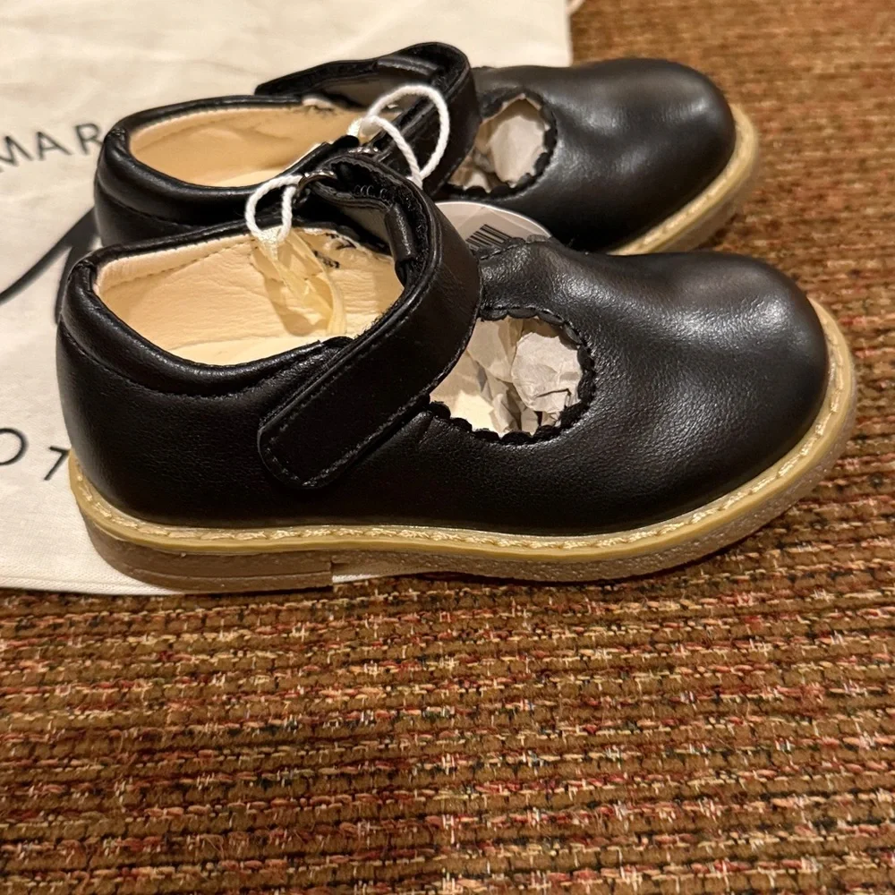 MARIE NICOLE girls T-Strap Mary Jane Hard Sole Shoes