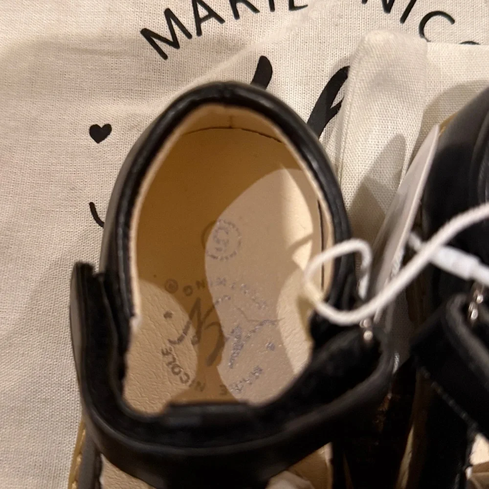 MARIE NICOLE girls T-Strap Mary Jane Hard Sole Shoes