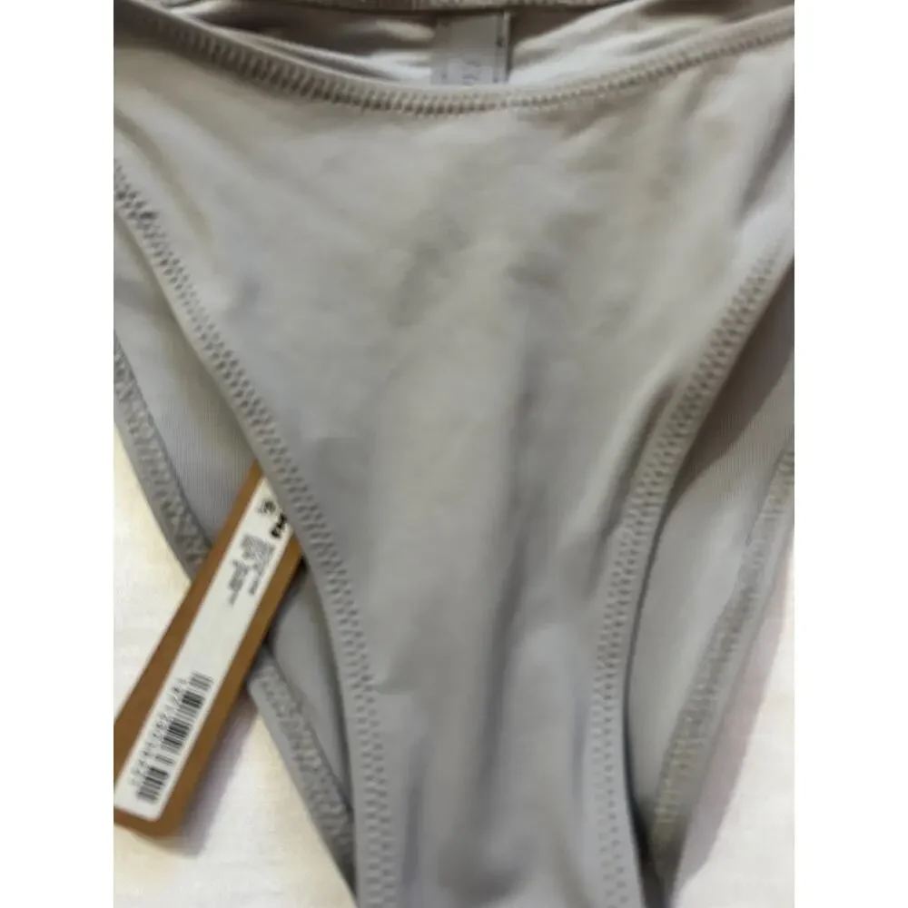 Skims NWT Recycled Swim Dippie Tie Bikini Bottom Chrome Size Medium
