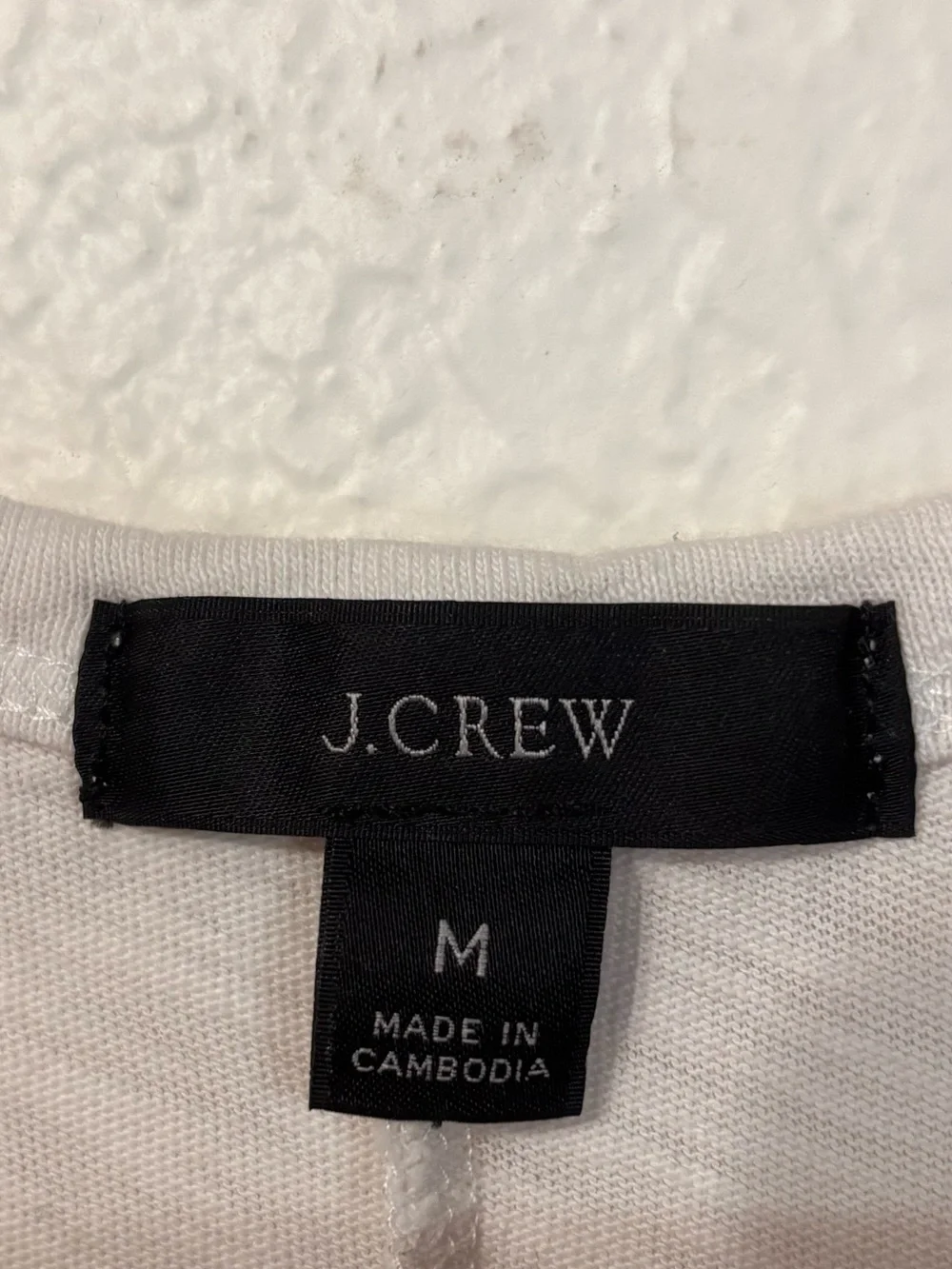 J. Crew white cotton