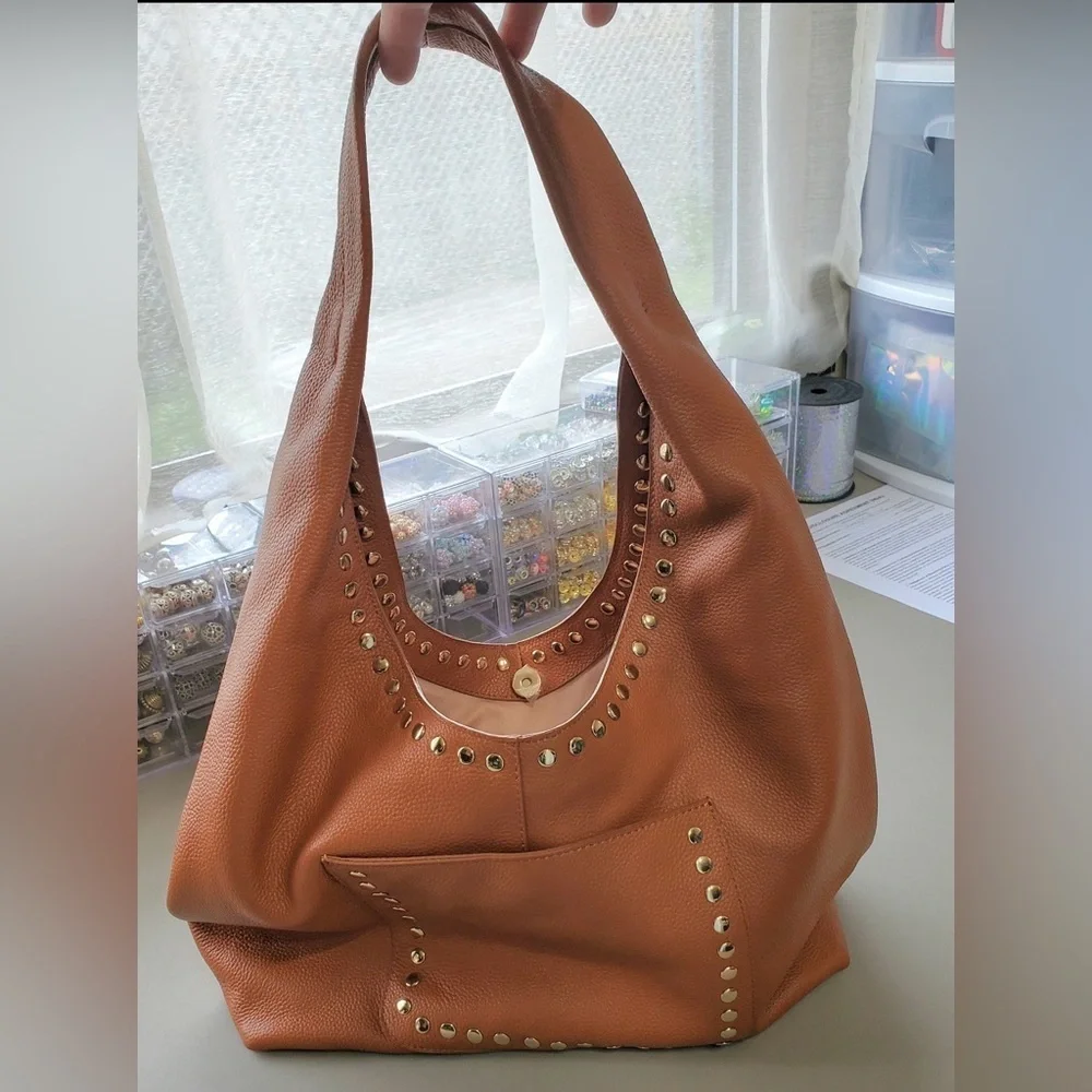 Laggo Mara studded hobo bag
