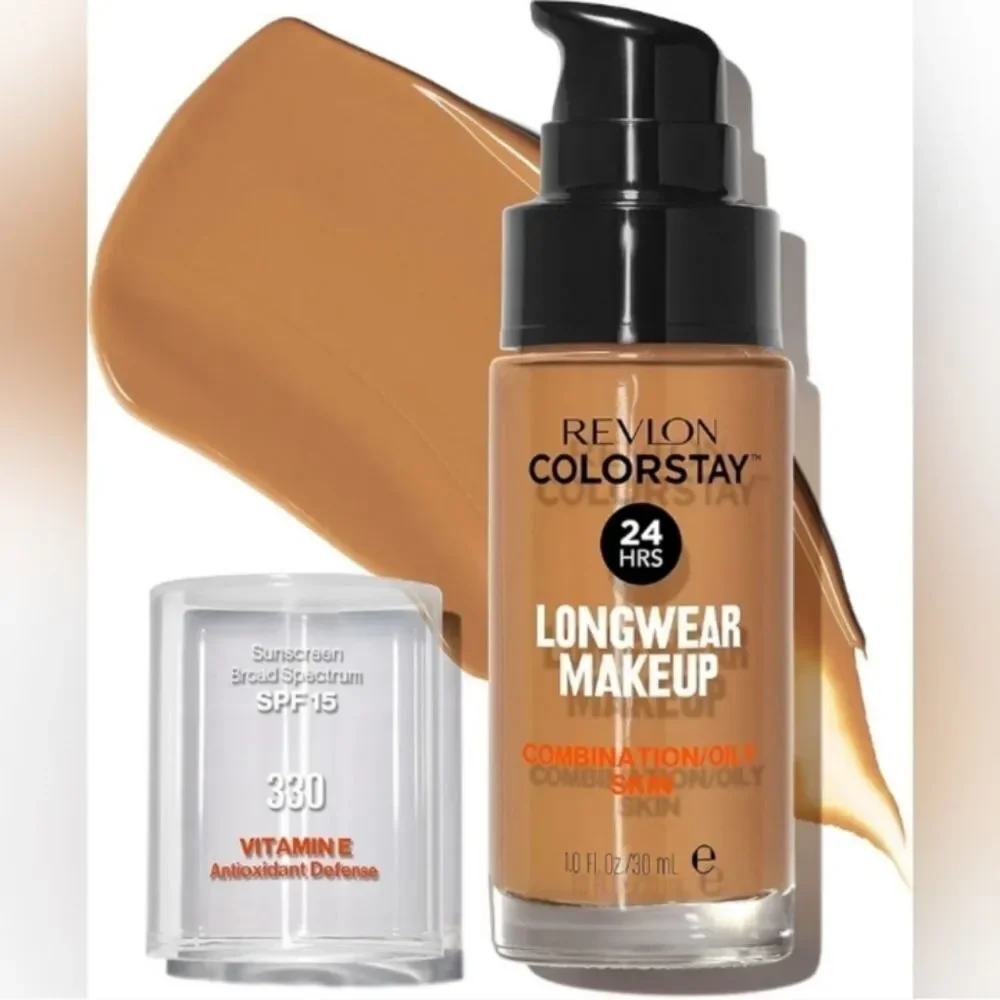 3 x Revlon ColorStay Longwear Foundation Combo/Oily Skin 330 Natural Tan
